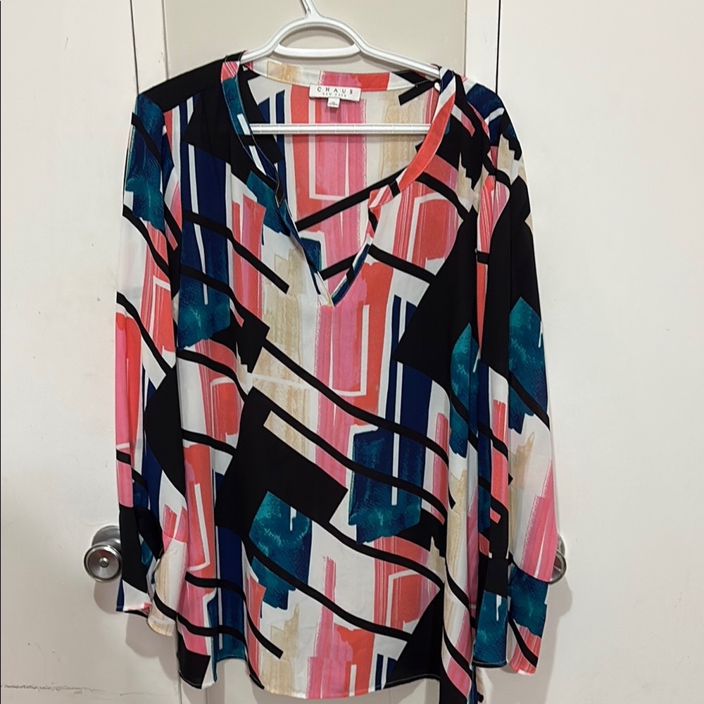 Colorful Geometric Women's Top